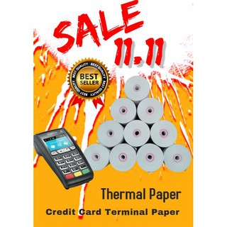20 rolls 57x40 coreless Thermal Paper Roll for Credit Card or Mobile Printer