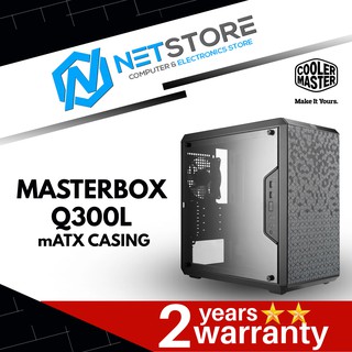 Cooler Master MasterBox Q300L mATX Case w/ Magnetic Design Dust Filter