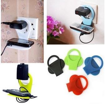 Foldable Mobile Cell Phone MP3 Camera Charge Charging Wall Holder(random color)