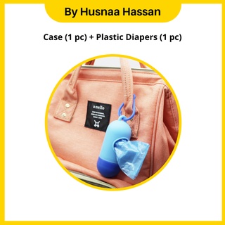 Plastic Diapers (1 Case, 1 Plastic) Baby Bag Portable Disposable Dispenser For Baby Poo - Plastik Bayi Diaper (1)