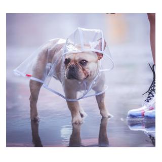 5 SizeTransparent Pet Rain Coat for Dog Pet Jacket Clear Waterproof Dog Clothes