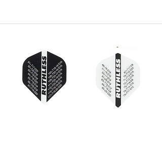 DARTS FLIGHTS RUTHLESS-Variant-BLACK and WHITE