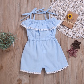 Small and medium-sized girls suspenders jumpsuit new tube top jumpsuit