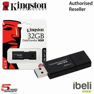 Kingston DataTraveler 100 G3 16GB/ 32GB/ 64GB/ 128GB DT100G3 USB 3.0 Flash Drive