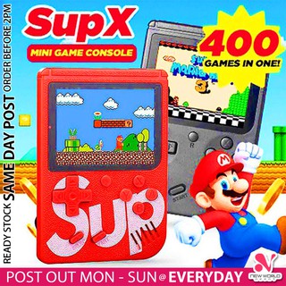 《 𝗧𝗩 𝗗𝗜𝗦𝗣𝗟𝗔𝗬 》 AV Output 400 Games Retro Gameboy Classic Game Boy Console Mario Contra Sonic Permainan Video 电子游戏机