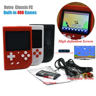 Retro mini handheld game console built-in 400 classic game for children's gifts