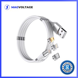 🔥 HOT SELLING 🔥 Magvoltage 3-in-1 Fast Charger | 2021 Self Winding Charging Cable | iOS + MicroUSB + USB-C