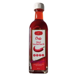 chili infused extra red palm oil (chili oil)