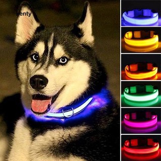 KT★Puppy Dog Cat Night Safety Flashing Luminous LED Light Adjustable Pet Collar