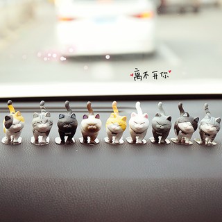 ◕‿◕Car decoration car interior jewelry simulation cat doll creative car center console accessories