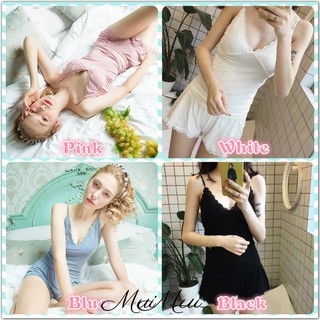 Mui Mui ❤️ Ready Stock ❤️ Women Sexy Lingerie Suit Top & Bottom Set Nightwear With 4 Colours