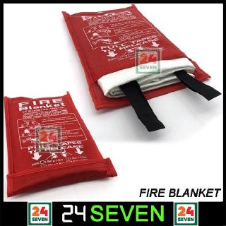 TWENTYFOURSEVEN - Emergency Fiberglass Fire Blanket 1m x 1m Outdoor Indoor Fire Safety Blanket