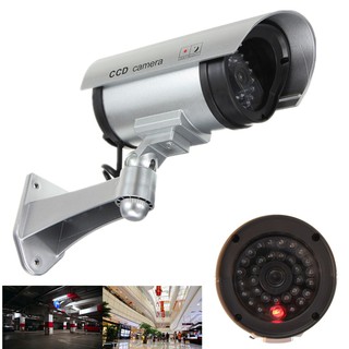 Flashing LED Light Security CCTV Surveillance Dummy Camera