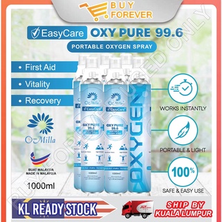KKM Apporve Omilla x EasyCare 1000ml Portable Oxygen Inhalation Spray (99.6% pure)