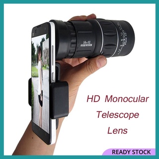 High Power HD Monocular Telescope Lens Dual Focus Scope with Night Vision Universal Teropong Camera Phone Smartphone