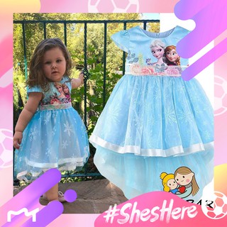 Girls Clothing Princess Elsa Dresses Lace Party Cosplay Dress Set