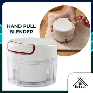 iDECO Manual Mini Food Garlic Chopper Hand Pull Blender Processor Vegetable Mincer Crusher Grinder Tools Pengisar Bawang (1)