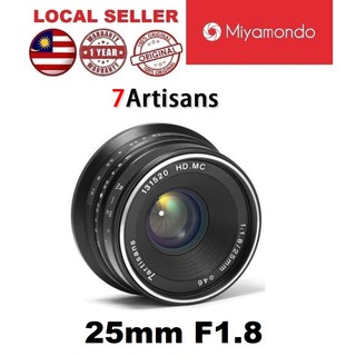 7artisans 25mm F1.8 Lens for Sony E Fujifilm X Canon M Olympus Panasonic MFT
