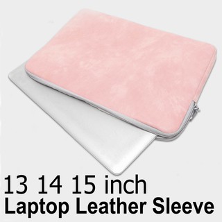 13 14 15 inch Laptop Sleeve Bag Matte Leather PU Cover Case
