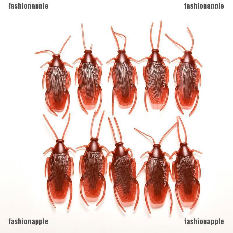 10 pcs Prank Funny Trick Joke Special Lifelike Model Fake Cockroach Roach Toy