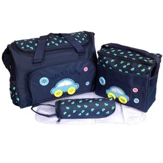 Premium Cutie Large Capacity Diaper Bag Mummy Essential Diaper Bag 4 pcs Set (1)