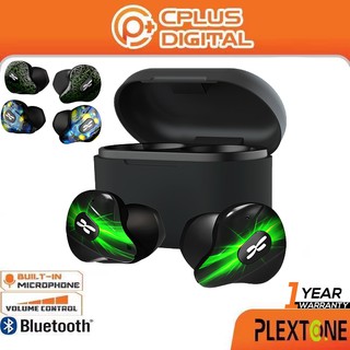 Plextone 4Life Bluetooth 5.0 TWS True Wireless Semi In-Ear Earbuds For Music & Gaming
