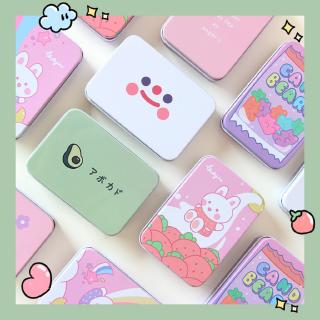 [HarrayHarray] Smiley face box girl hand-book sticker candy box to collect jewelry box horse mouth iron box