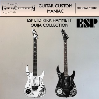 Preorder GCM Custom Made ESP LTD Kirk Hammett Ouija Black Electric Guitar (New Model & High Quality Performance)