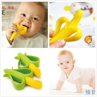 Banana Teether Eco Friendly Silicone Baby Toothbrush Training Kids