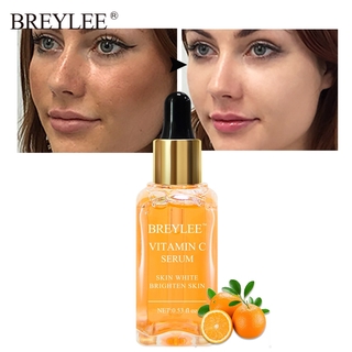 BREYLEE Natural Vitamin C Serum Brighten Face Skin Care Fade Dark Spots Freckle Anti-Aging Whitening Serum Skin Care