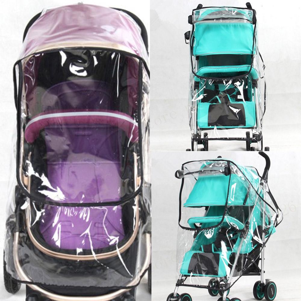 Universal Baby Stroller Waterproof Rain Cover Wind Dust Shield Carrier Raincover
