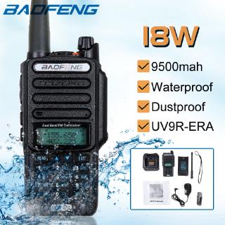18W Baofeng UV-9R Plus VHF UHF Dual Band Handheld Two Way Radio Walkie Talkie