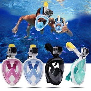 Anti Fog Detachable Dry Snorkeling Full Face Mask Set Scuba Diving Mask
