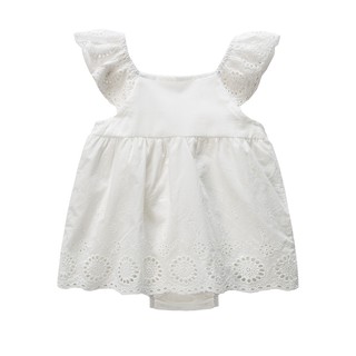 Baby Dress Lace White Hollow Newborn Romper Baby Girls Clothes