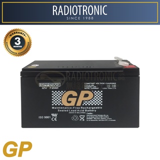 GP 12V 7.2Ah Rechargeable Sealed Lead Acid Battery GPP1272