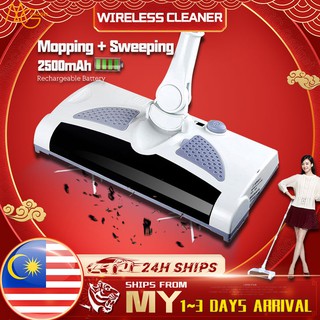 Dry Wet Use Wireless Electric Electric Mop Hand Push Sweeper Spinning Broom Drag Household Cleaning
