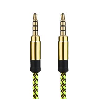 HOT SALE 3M Braided Male to Male Aux 3.5mm Jack Stereo Audio Cable For Phone