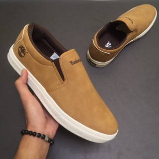 TIMBERLAND SLIP ON LEATHER LACE