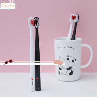 🌵CACTU🌵 Travel Adult Toothbrush Lovely Heart Oral Hygience Dental Care Soft-bristle For Couple Friends Familys Adult Home Health Care