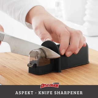 Knife sharpener, black PENGASAH PISAU DAPUR COMEL RINGAN KECIL