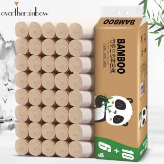 Fashion♡16 Rolls Household Paper Towel Native Bamboo Pulp Toilet Kitchen Tissue