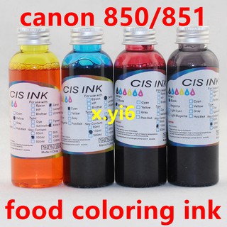 100ml/pcs food edible ink for canon printers coffee cake colouring ink diy cake print ink