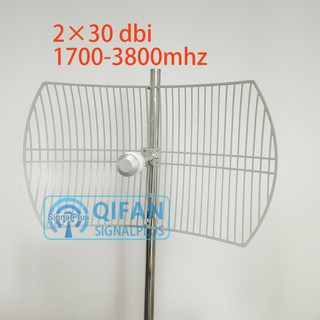 VERSION 4 MIMO Parabolic antenna 4G 2x30dBi Grid satellite dish Antcenna Mimo Feed Horn