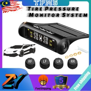 🔥Ship Within 24 Hours🔥 Car Wireless TPMS Tire Tyre Pressure Monitor System Solar Power+4 External Senor