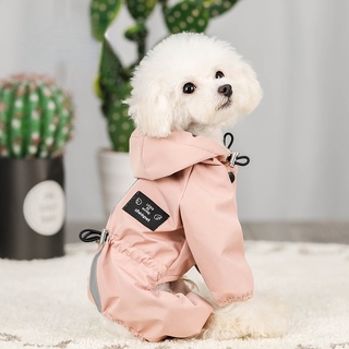 Pet Dog Clothing Rainproof Breathable Reflective Clothing Small and Medium-sized Dog Clothing