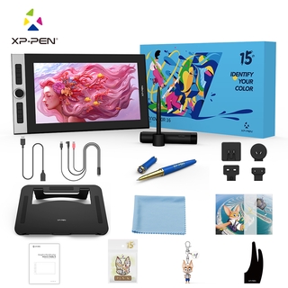 XP-PEN Innovator 16 Drawing Monitor Pen Display With Anniversary Edition With Many Gifts Only 9mm Graphics Display With Profile Full Lamination Technology Support Tilt Function & 3-In-1 Cable Connection With A Mechanical And A Virtual Wheel (15.6")