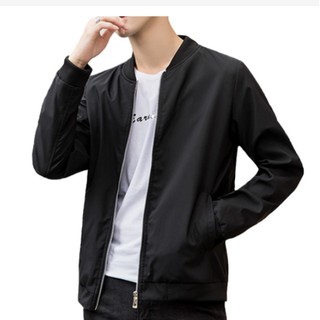 Ready stock Jacket Men Korea Style plus size Slim Fit Fashion Outerwear Clothing M-4XL