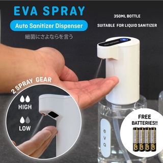 [Ready Stock] EVA SPRAY Automatic Sanitizer Dispenser 350ml - Contactless Sanitizer Refillable bottle (