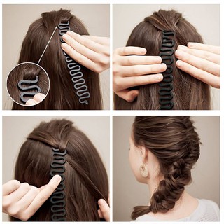 【hxbgxb】Hair Clip Braider French Twist Plait Wave Hair Braiding Tool Holder Color Random