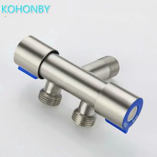 304 stainless steel toilet companion lead-free one in two out faucet toilet angle valve double switch SK8715